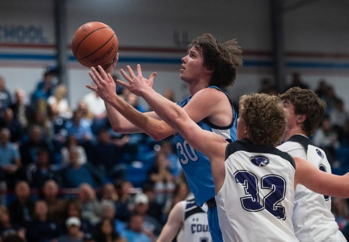 Breese Central vs Breese Mater Dei Illinois boys basketball February 23 2023 Paul Halfacre 15646
